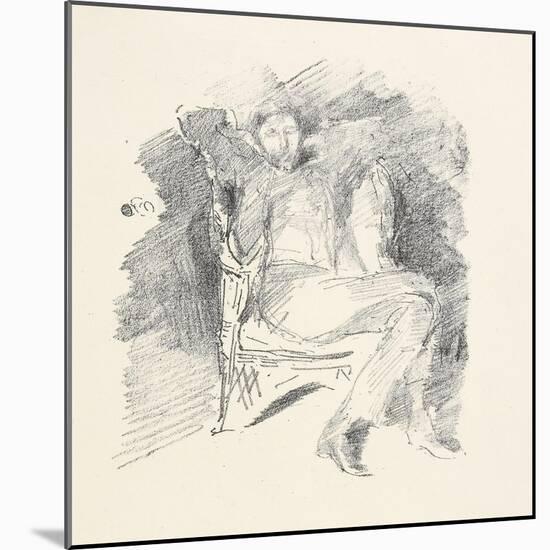 Firelight -Joseph Pennell, No. 1, 1896-James Abbott McNeill Whistler-Mounted Giclee Print