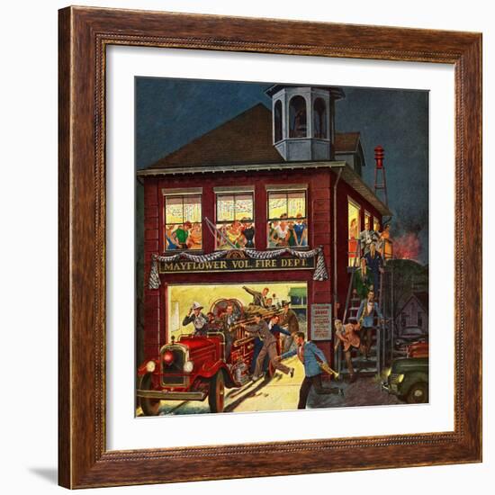 "Fireman's Ball", April 3, 1954-Ben Kimberly Prins-Framed Giclee Print