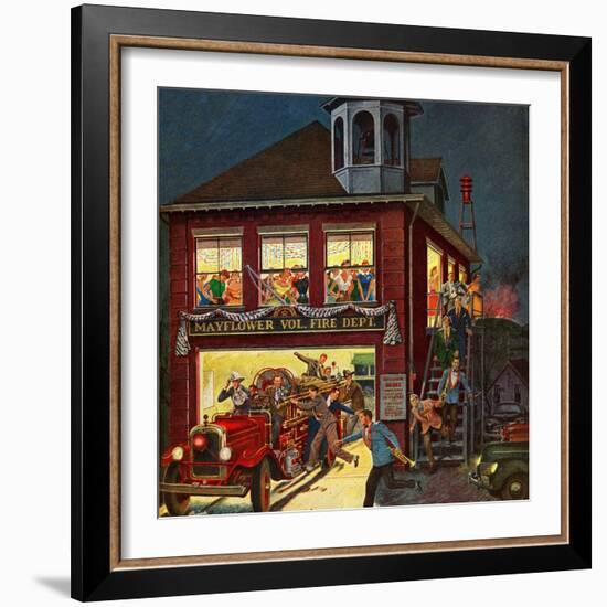 "Fireman's Ball", April 3, 1954-Ben Kimberly Prins-Framed Giclee Print