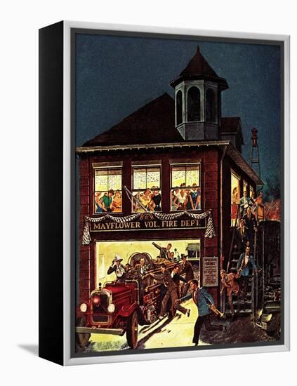 "Fireman's Ball," February 1, 1982-Ben Kimberly Prins-Framed Premier Image Canvas