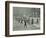 Firemen Carrying Out Scaling Ladder Drill, London Fire Brigade Headquarters, 1910-null-Framed Photographic Print