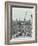 Firemen Demonstrating the Magirus Ladder, London Fire Brigade Headquarters, London, 1910-null-Framed Photographic Print