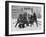 Firemen Fighting a Fire During Icy Weather-Al Fenn-Framed Photographic Print