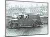 Firemen Inside a Fire Engine, Kingsland Road Fire Station, London, 1935-null-Mounted Photographic Print