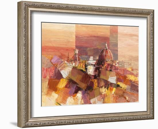 Firenze astratta-Luigi Florio-Framed Art Print