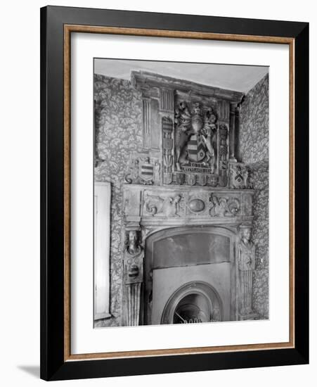 Fireplace, Brereton Hall-Frederick Henry Evans-Framed Photographic Print