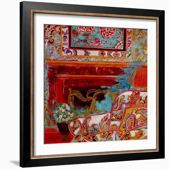 Fireplace-Linda Arthurs-Framed Giclee Print