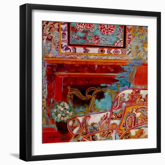 Fireplace-Linda Arthurs-Framed Giclee Print