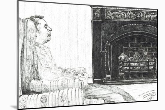 Fireside, 2007, (Ink on Paper)-Vincent Alexander Booth-Mounted Giclee Print