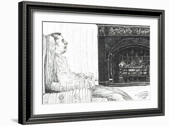 Fireside, 2007, (Ink on Paper)-Vincent Alexander Booth-Framed Giclee Print