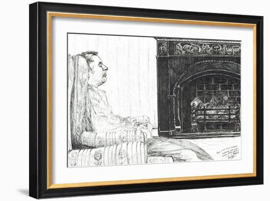 Fireside, 2007, (Ink on Paper)-Vincent Alexander Booth-Framed Giclee Print