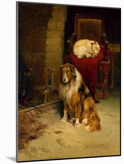 Fireside Companions (Oil on Canvas)-Philip Eustace Stretton-Mounted Giclee Print