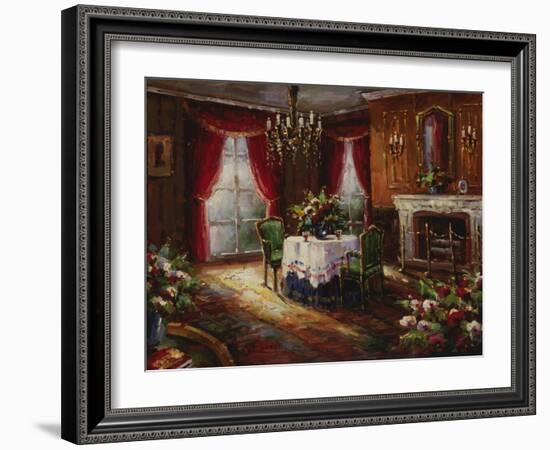 Fireside Supper-Foxwell-Framed Art Print