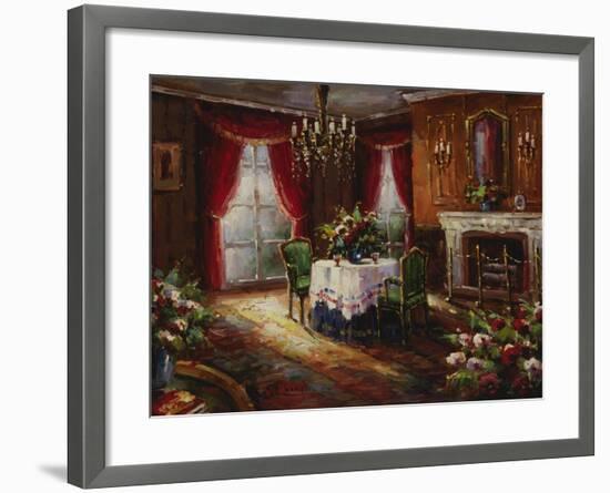 Fireside Supper-Foxwell-Framed Premium Giclee Print