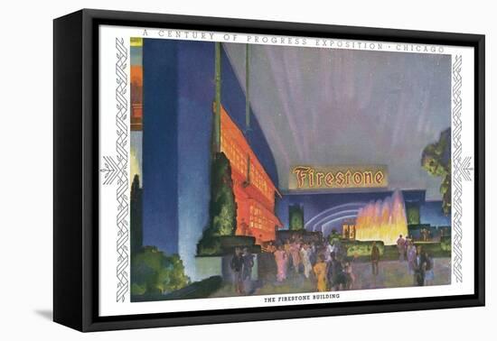 Firestone Building,Chicago World Fair-null-Framed Stretched Canvas