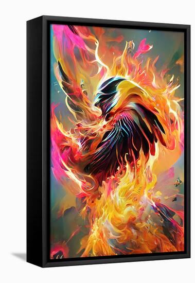 Firestorm Pheonix-null-Framed Stretched Canvas