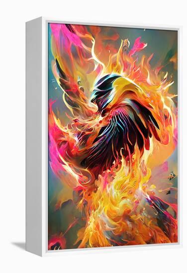 Firestorm Pheonix-null-Framed Stretched Canvas