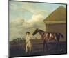 Firetail with his Trainer on Newmarket Heath-George Stubbs-Mounted Premium Giclee Print