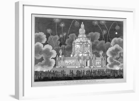 Firework Display in Green Park, Westminster, London, 1814-null-Framed Giclee Print