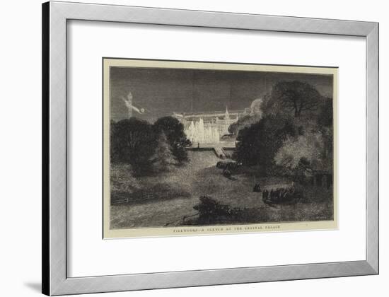 Fireworks, a Sketch at the Crystal Palace-Charles Auguste Loye-Framed Giclee Print