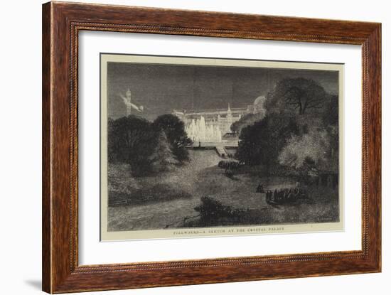 Fireworks, a Sketch at the Crystal Palace-Charles Auguste Loye-Framed Giclee Print