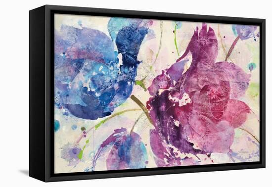 Fireworks Abstract v2-Albena Hristova-Framed Stretched Canvas