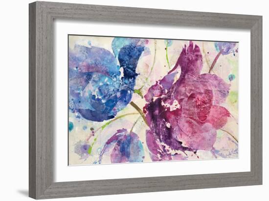 Fireworks Abstract v2-Albena Hristova-Framed Art Print