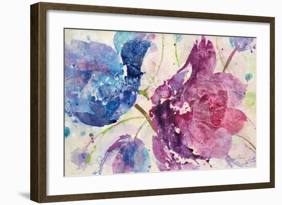 Fireworks Abstract v2-Albena Hristova-Framed Art Print