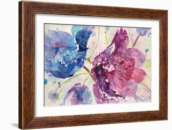 Fireworks Abstract-Albena Hristova-Framed Art Print