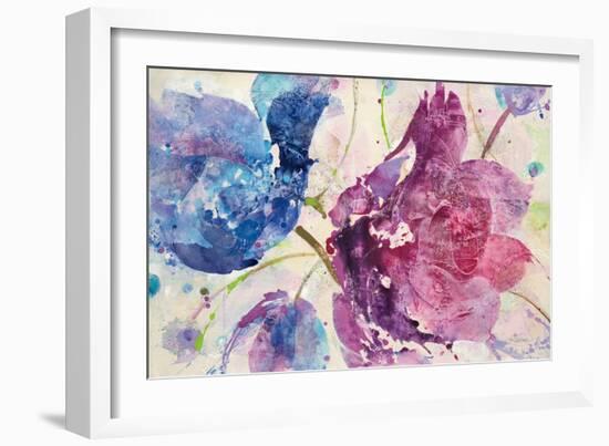 Fireworks Abstract-Albena Hristova-Framed Art Print