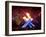 Fireworks after Gretzky Lit the Olympic Cauldron at the Opening Ceremonies of the 2010 Winter Games-null-Framed Photographic Print