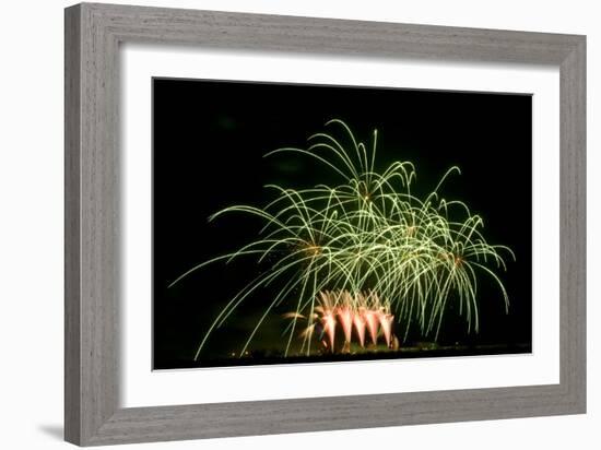 Fireworks at Havasu I-George Johnson-Framed Photographic Print