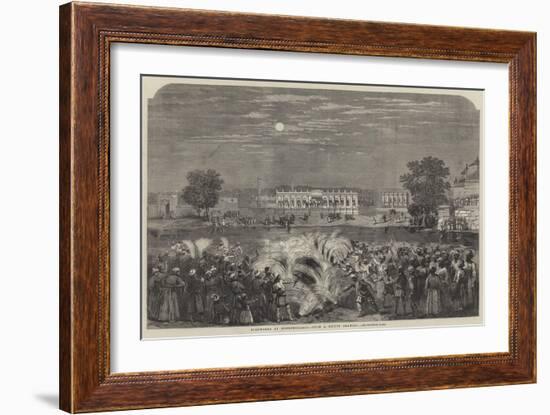 Fireworks at Moorshedabad-null-Framed Giclee Print