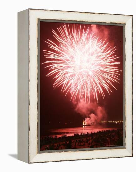 Fireworks Competition, Manila, Phillipines-Aaron Favila-Framed Premier Image Canvas