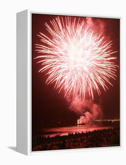 Fireworks Competition, Manila, Phillipines-Aaron Favila-Framed Premier Image Canvas