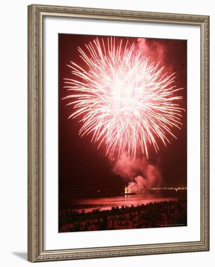 Fireworks Competition, Manila, Phillipines-Aaron Favila-Framed Photographic Print