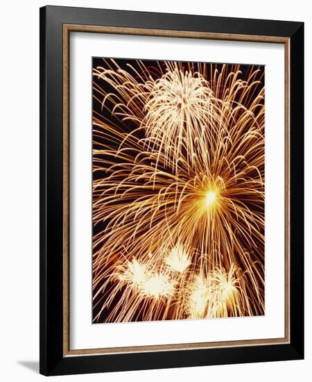 Fireworks Display-Steve Bavister-Framed Photographic Print