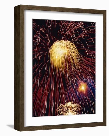 Fireworks Display-Steve Bavister-Framed Photographic Print