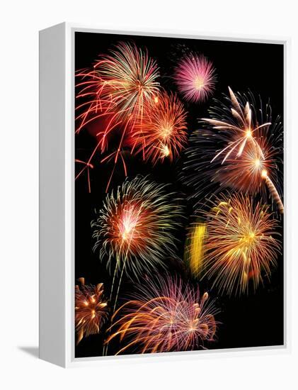 Fireworks Display-Tony Craddock-Framed Premier Image Canvas