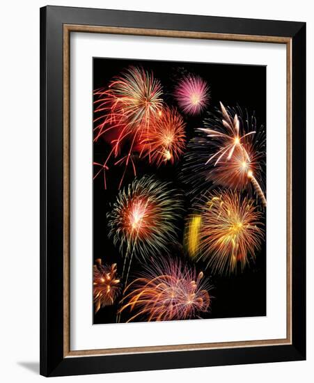 Fireworks Display-Tony Craddock-Framed Photographic Print