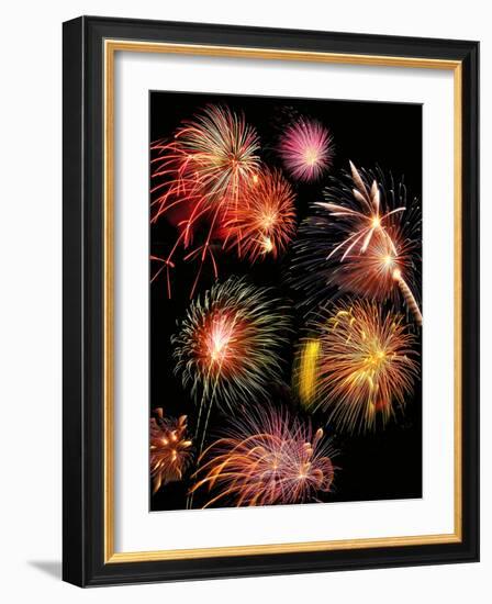 Fireworks Display-Tony Craddock-Framed Photographic Print