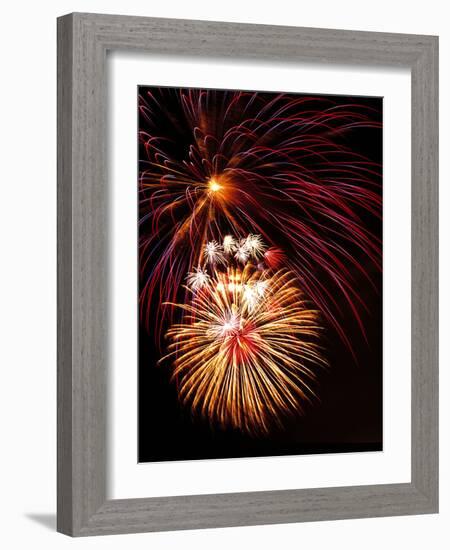 Fireworks Display-Brad Lewis-Framed Photographic Print