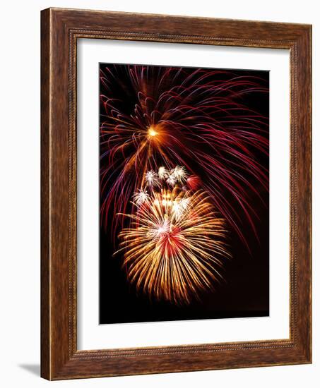 Fireworks Display-Brad Lewis-Framed Photographic Print