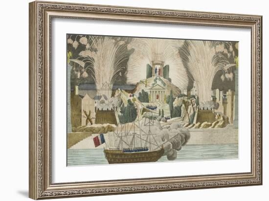 Fireworks Given in Paris at the Marriage of Napoleon-null-Framed Giclee Print