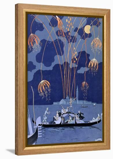 'Fireworks in Venice', 1924-Georges Barbier-Framed Premier Image Canvas