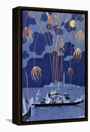 'Fireworks in Venice', 1924-Georges Barbier-Framed Premier Image Canvas