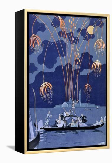 'Fireworks in Venice', 1924-Georges Barbier-Framed Premier Image Canvas