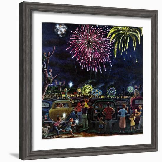 "Fireworks", July 4, 1953-Ben Kimberly Prins-Framed Giclee Print