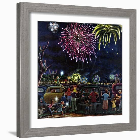 "Fireworks", July 4, 1953-Ben Kimberly Prins-Framed Giclee Print