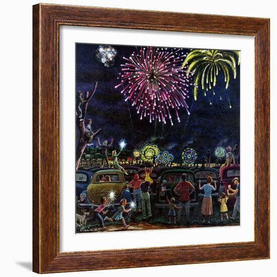 "Fireworks", July 4, 1953-Ben Kimberly Prins-Framed Giclee Print